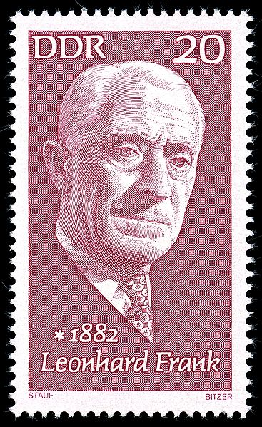 Leonhard Frank 1972 auf einer DDR-Briefmarke