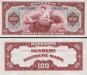 Der neue 100 DM-Schein 1948