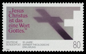 Sonderbriefmarke 1984 zum Jahrestag der "Theologischen Erklärung" Barmen